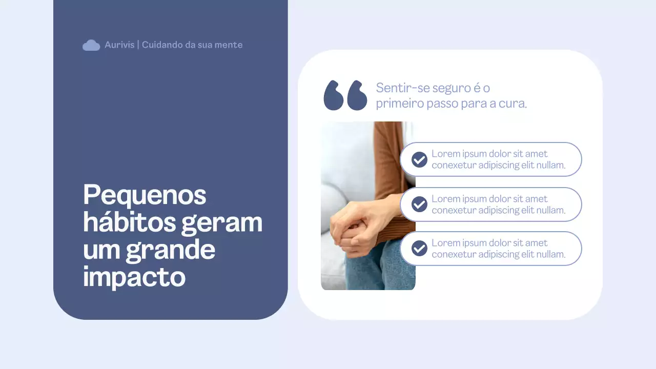 Apresentação para Clínicas de Psicologia Apresentação Azul e Branco