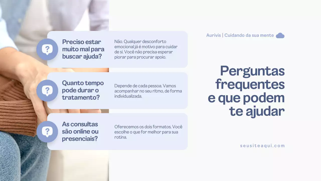Apresentação para Clínicas de Psicologia Apresentação Azul e Branco