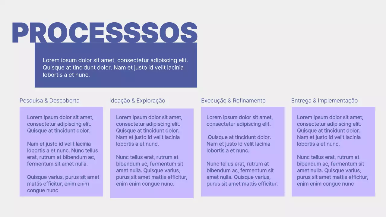 Apresentação do Portfólio de Design Moderno Roxo