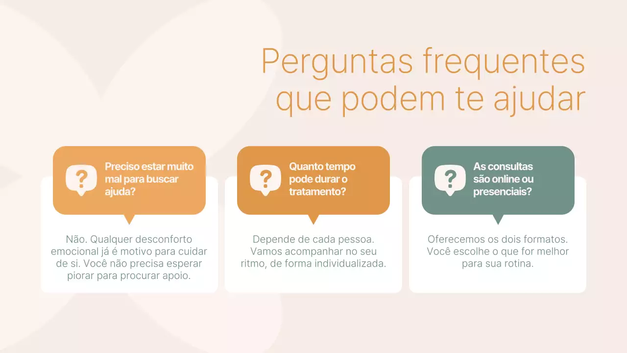 Apresentação da Clínica de Psicologia Moderna Verde e Amarelo Mostarda