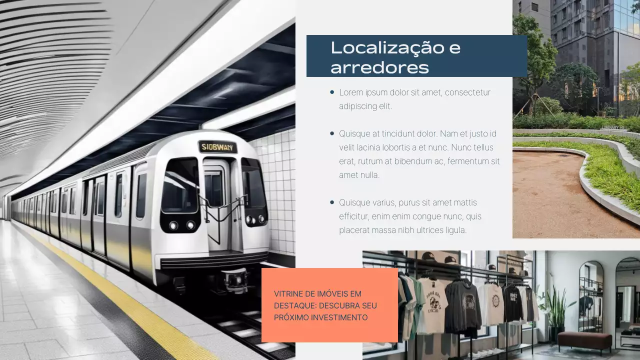 Apresentação de Anúncio Imobiliário Moderno Laranja