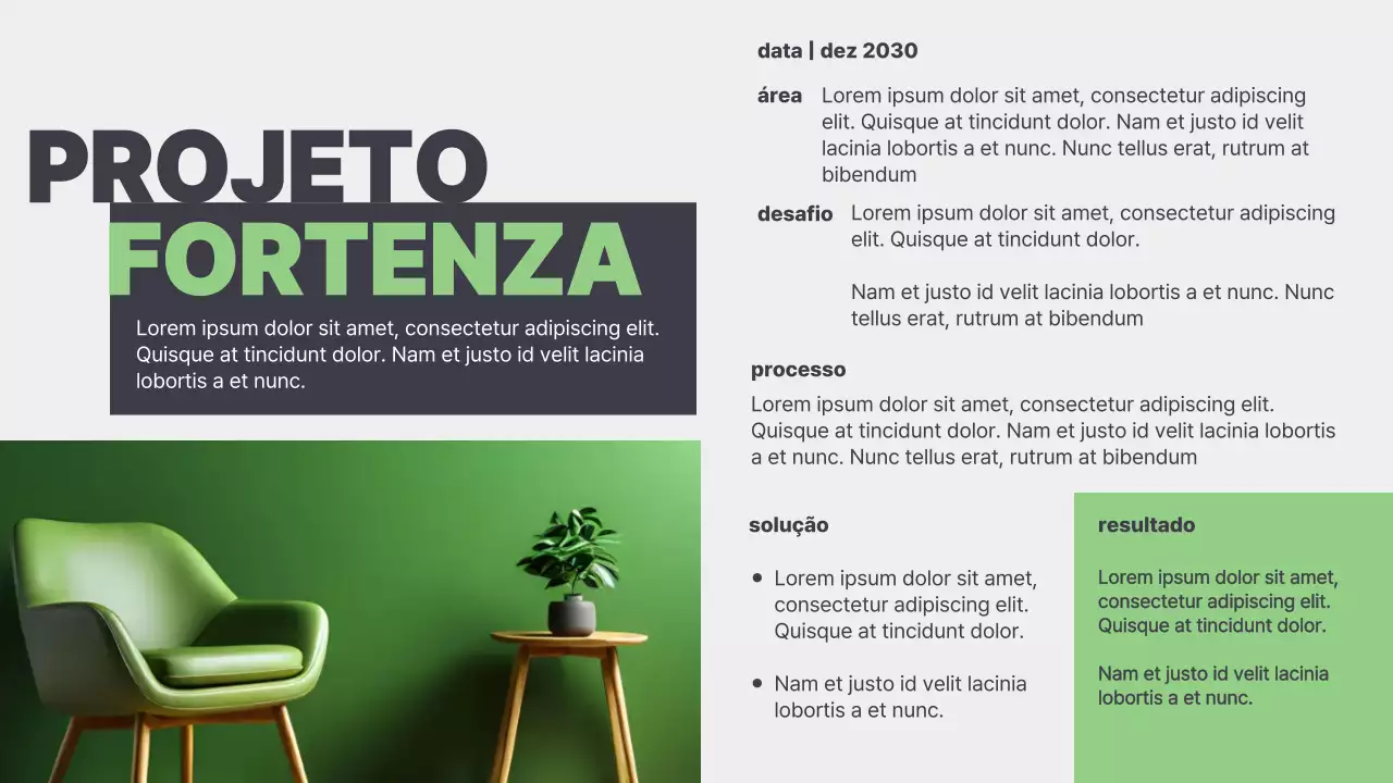 Apresentação do Portfólio de Design Moderno Roxo
