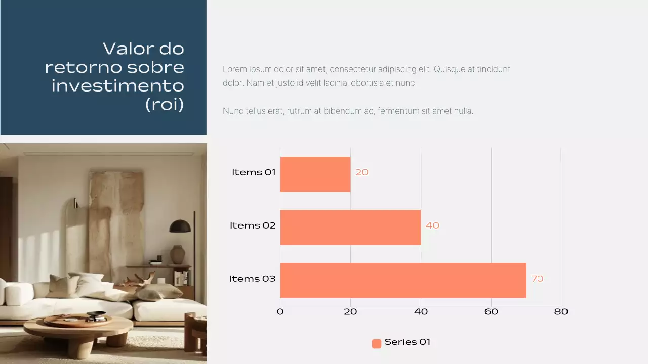 Apresentação de Anúncio Imobiliário Moderno Laranja