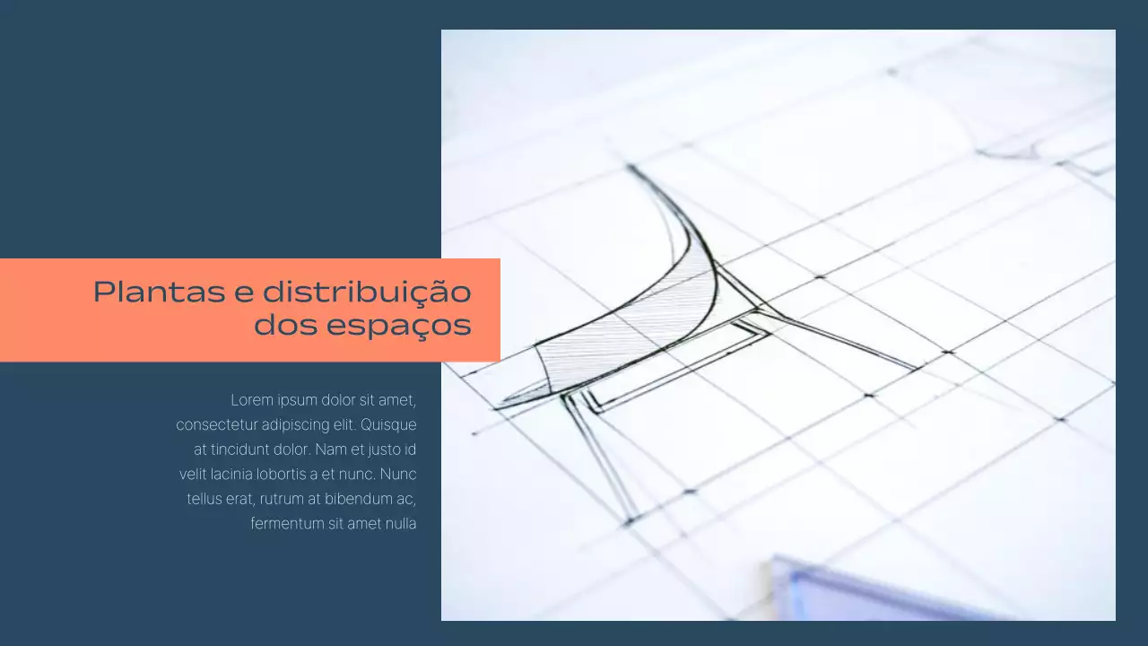 Apresentação de Anúncio Imobiliário Moderno Laranja