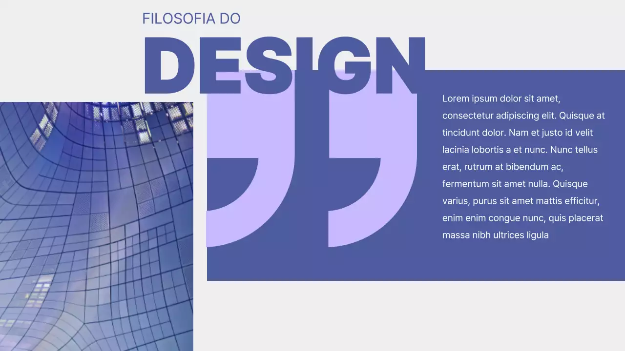 Apresentação do Portfólio de Design Moderno Roxo