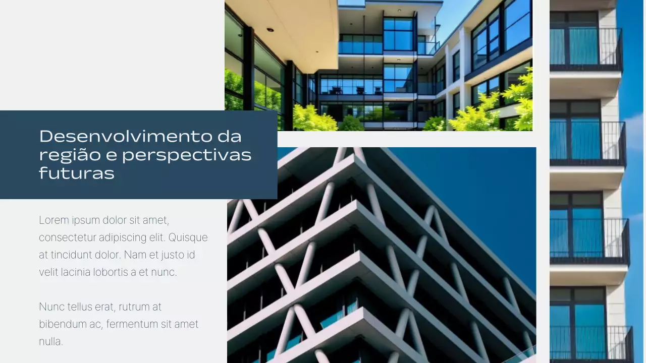 Apresentação de Anúncio Imobiliário Moderno Laranja