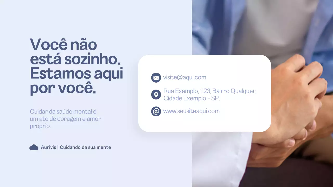 Apresentação para Clínicas de Psicologia Apresentação Azul e Branco