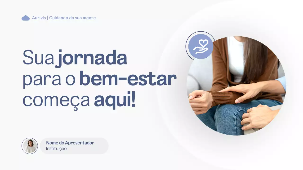 Apresentação para Clínicas de Psicologia Apresentação Azul e Branco