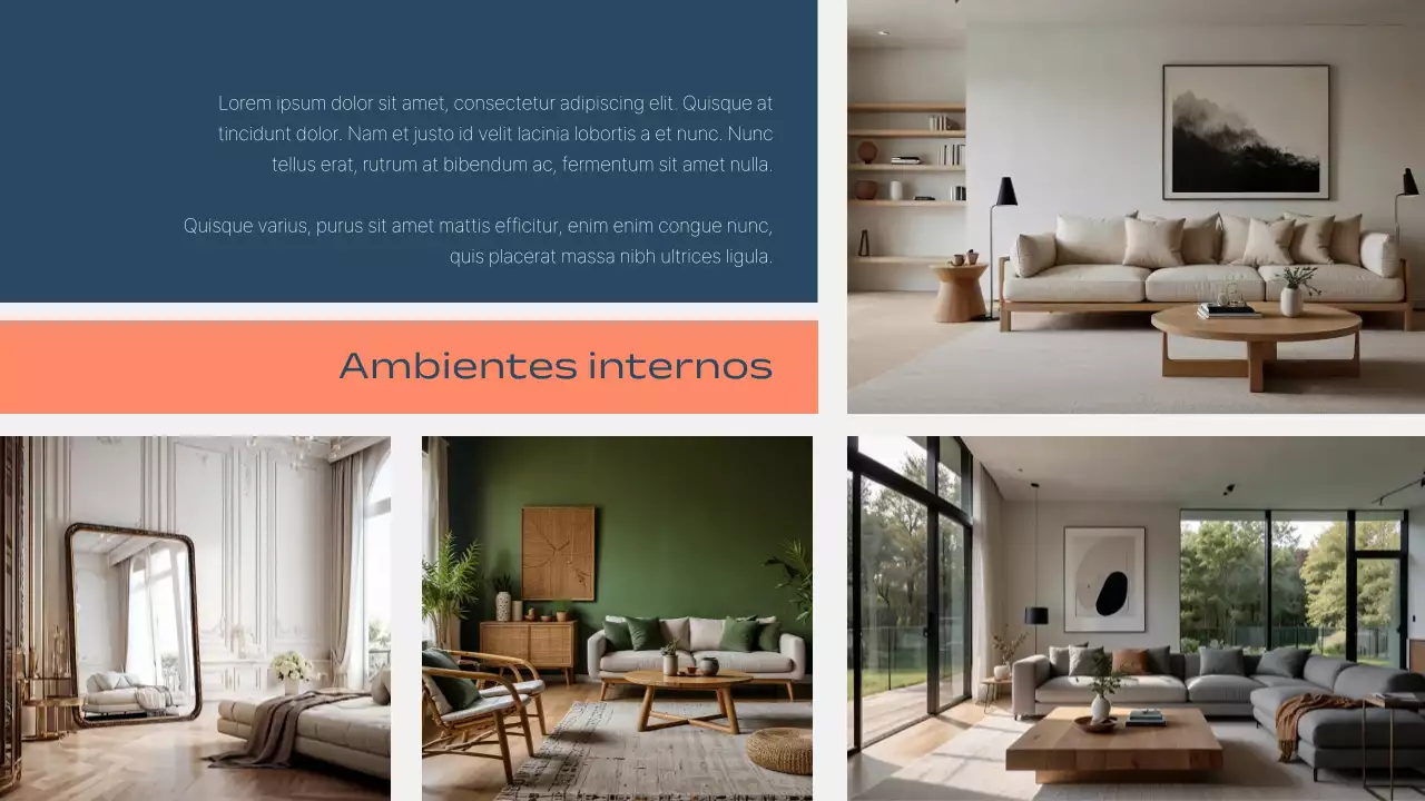 Apresentação de Anúncio Imobiliário Moderno Laranja