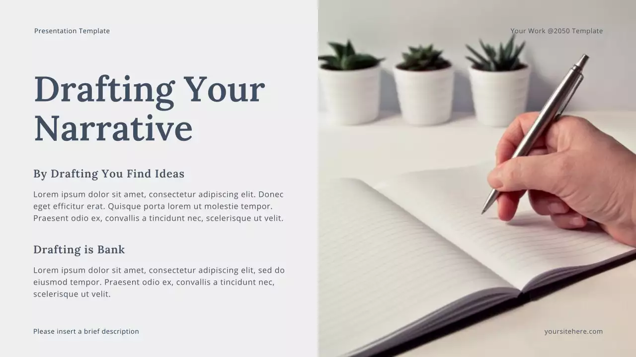 Grey Modern Personal Storytelling Lecture Presentation