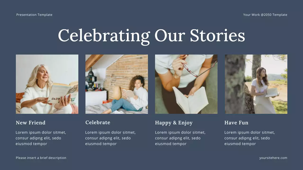 Grey Modern Personal Storytelling Lecture Presentation