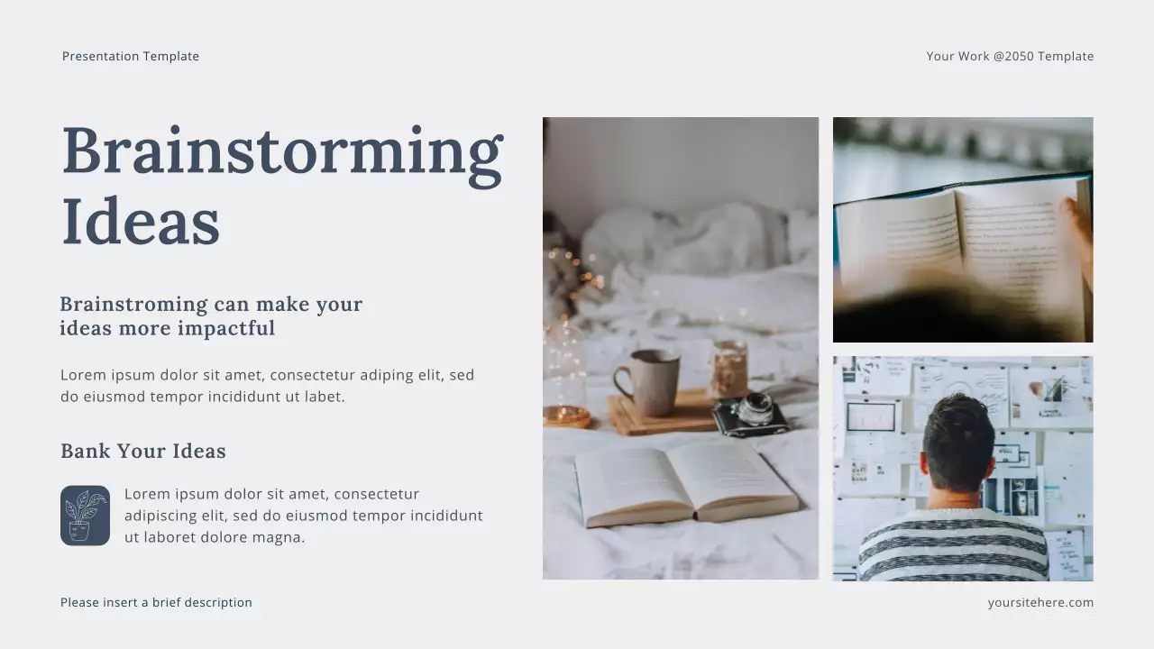 Grey Modern Personal Storytelling Lecture Presentation