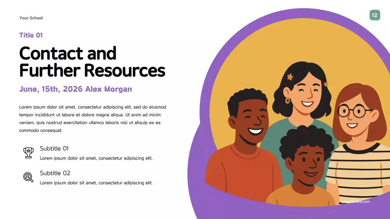 Purple Playful Education Learning Strategy Presentation