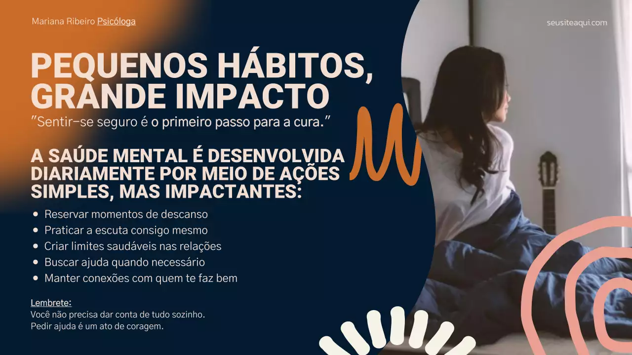 Apresentação do Guia de Autocuidado Moderno Laranja