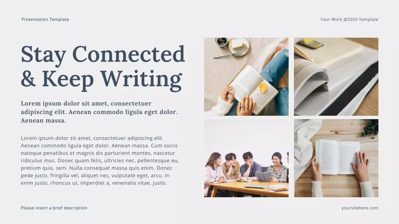 Grey Modern Personal Storytelling Lecture Presentation