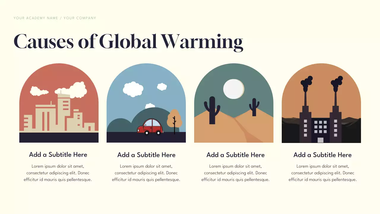 Blue Global Warming Lecture Presentation