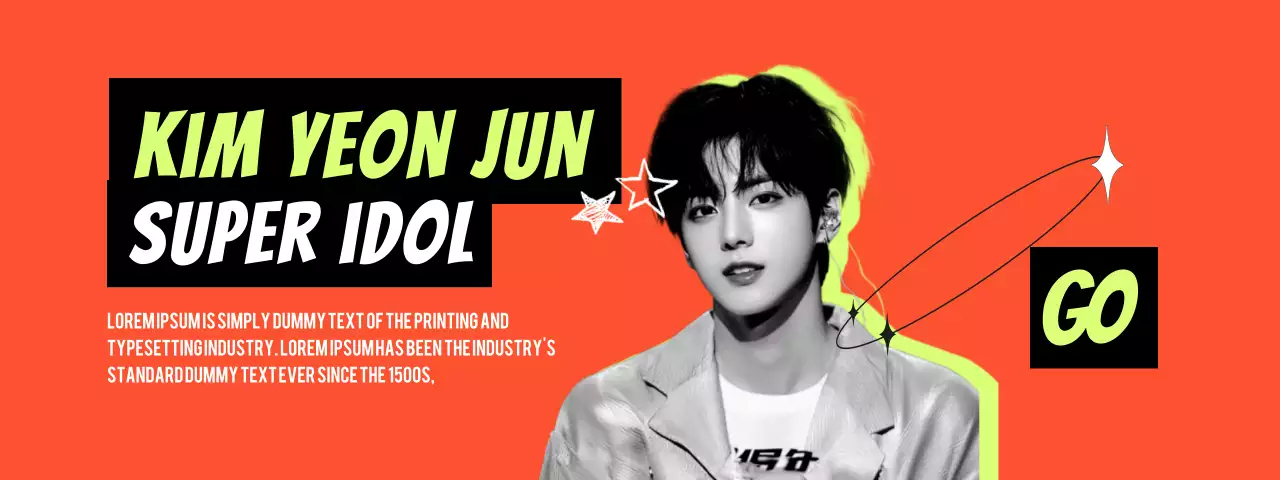 白黒 ポップ アイドル ポスター 推し活