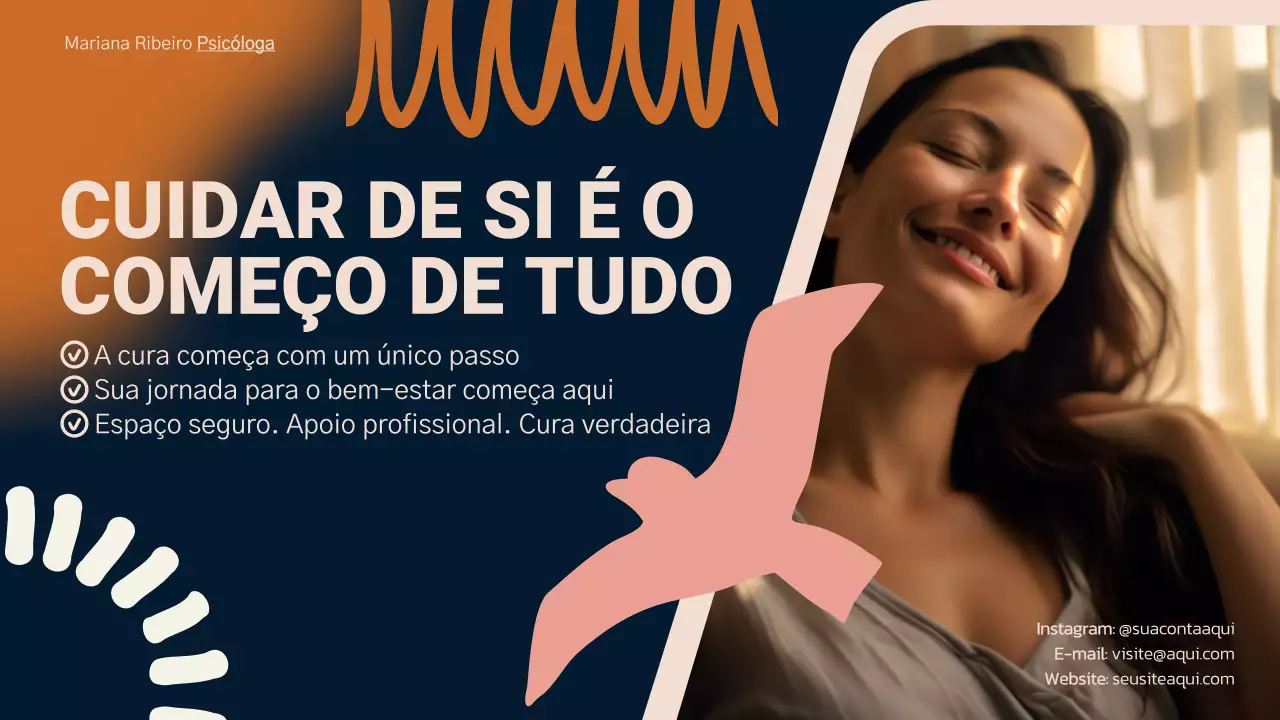 Apresentação do Guia de Autocuidado Moderno Laranja