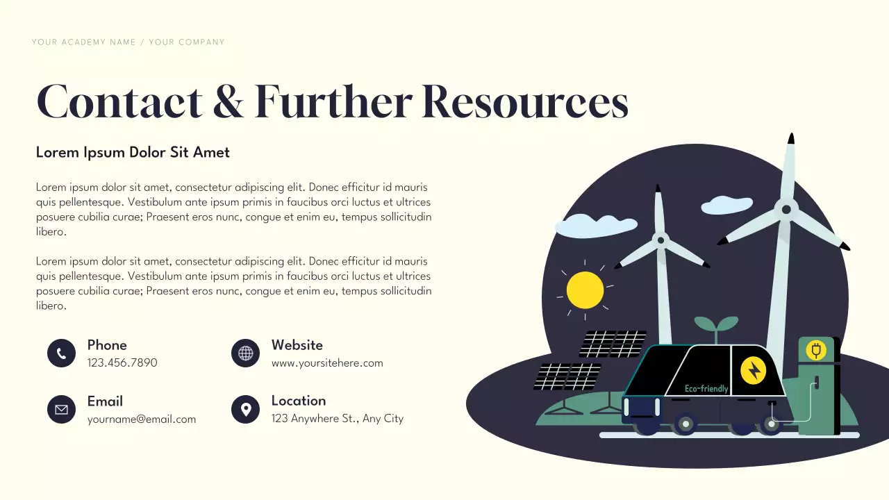 Blue Global Warming Lecture Presentation