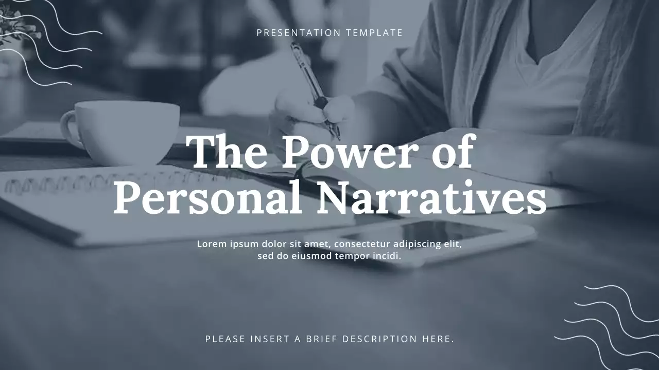 Grey Modern Personal Storytelling Lecture Presentation