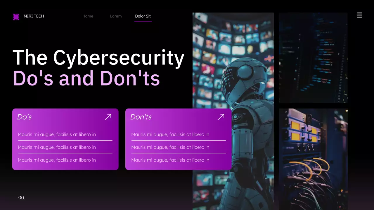Purple Modern Cybersecurity Essentials Bootcamp Presentation