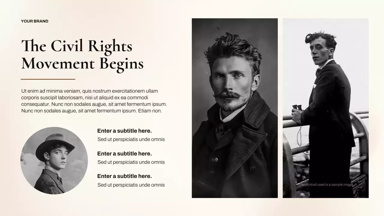 Black Classic Civil Rights History Presentation