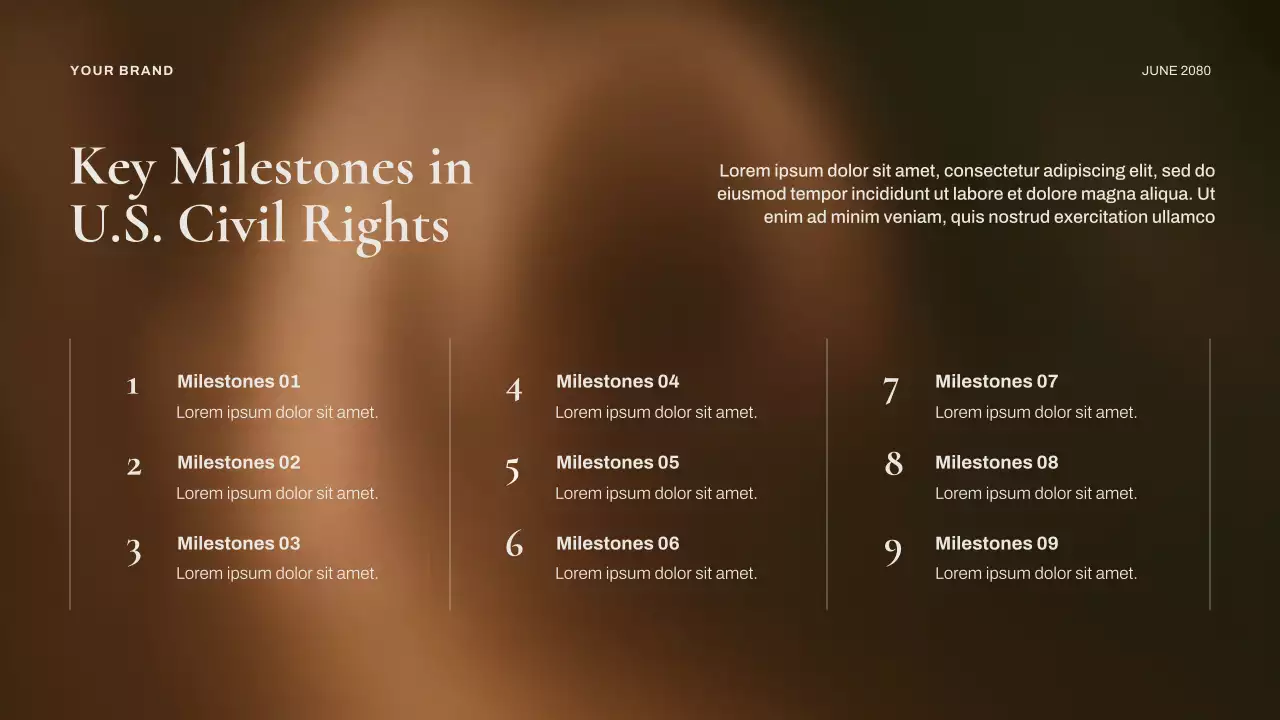 Black Classic Civil Rights History Presentation