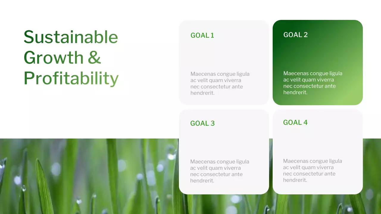 Green Modern Gradient Sustainability Presentation