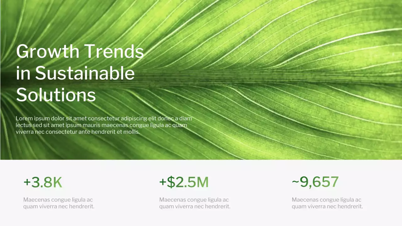 Green Modern Gradient Sustainability Presentation