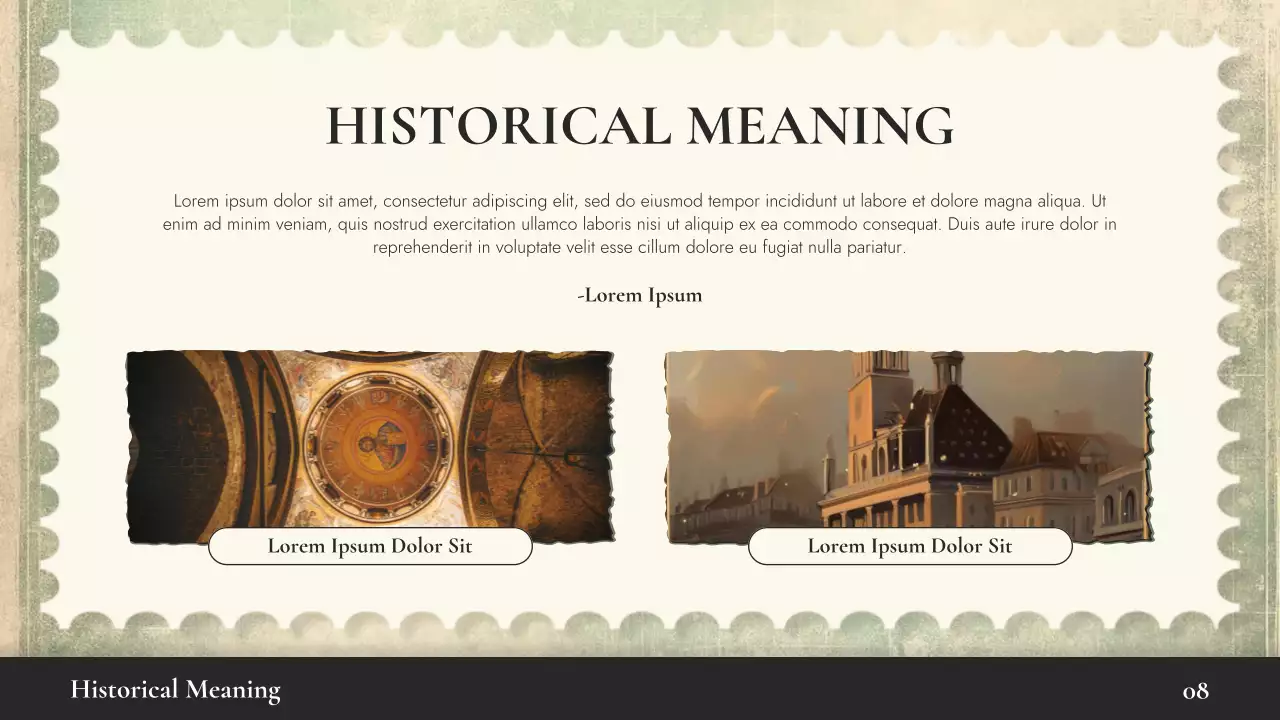 Beige Vintage Historical Event Lecture Presentation