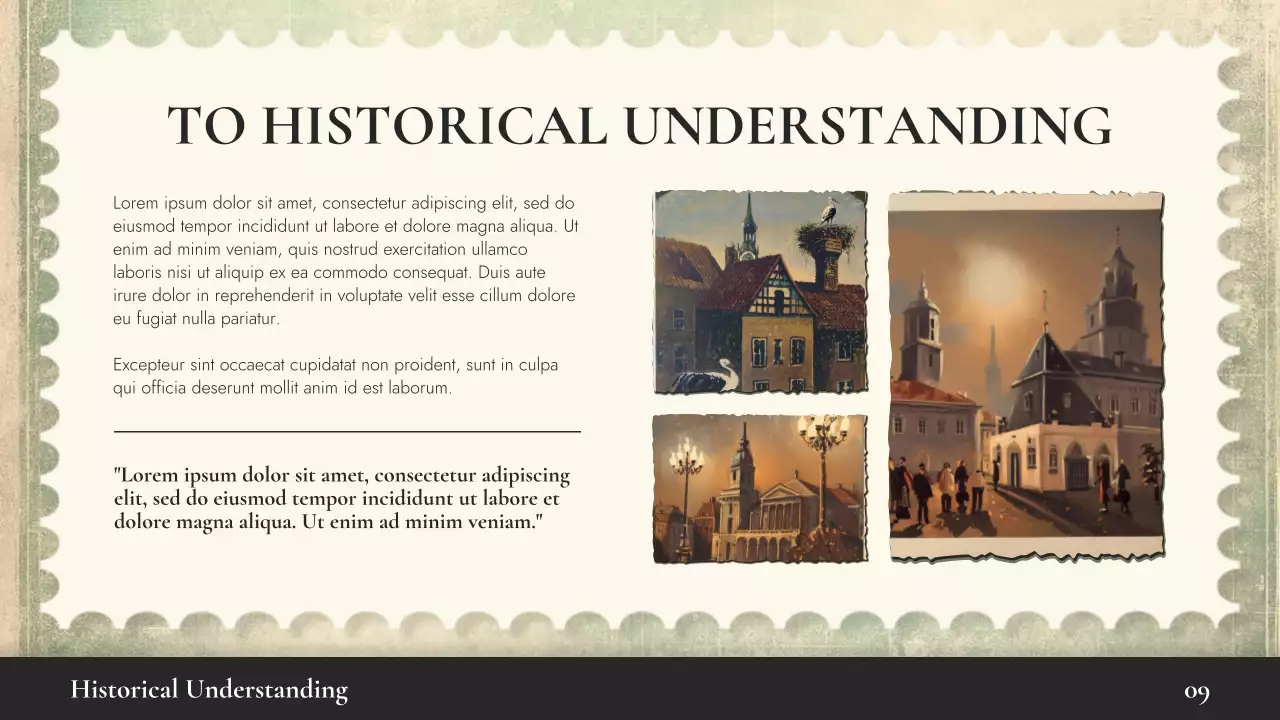 Beige Vintage Historical Event Lecture Presentation