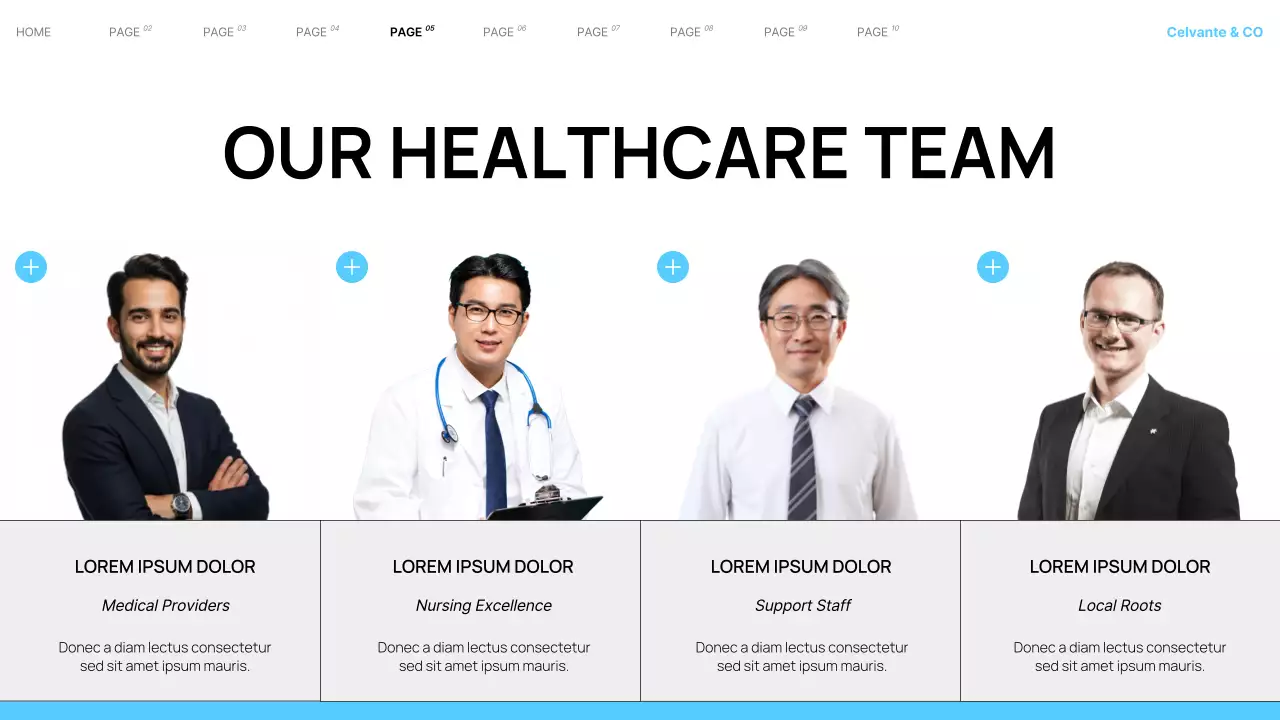 Cyan Modern Local Hospital Services Presentation