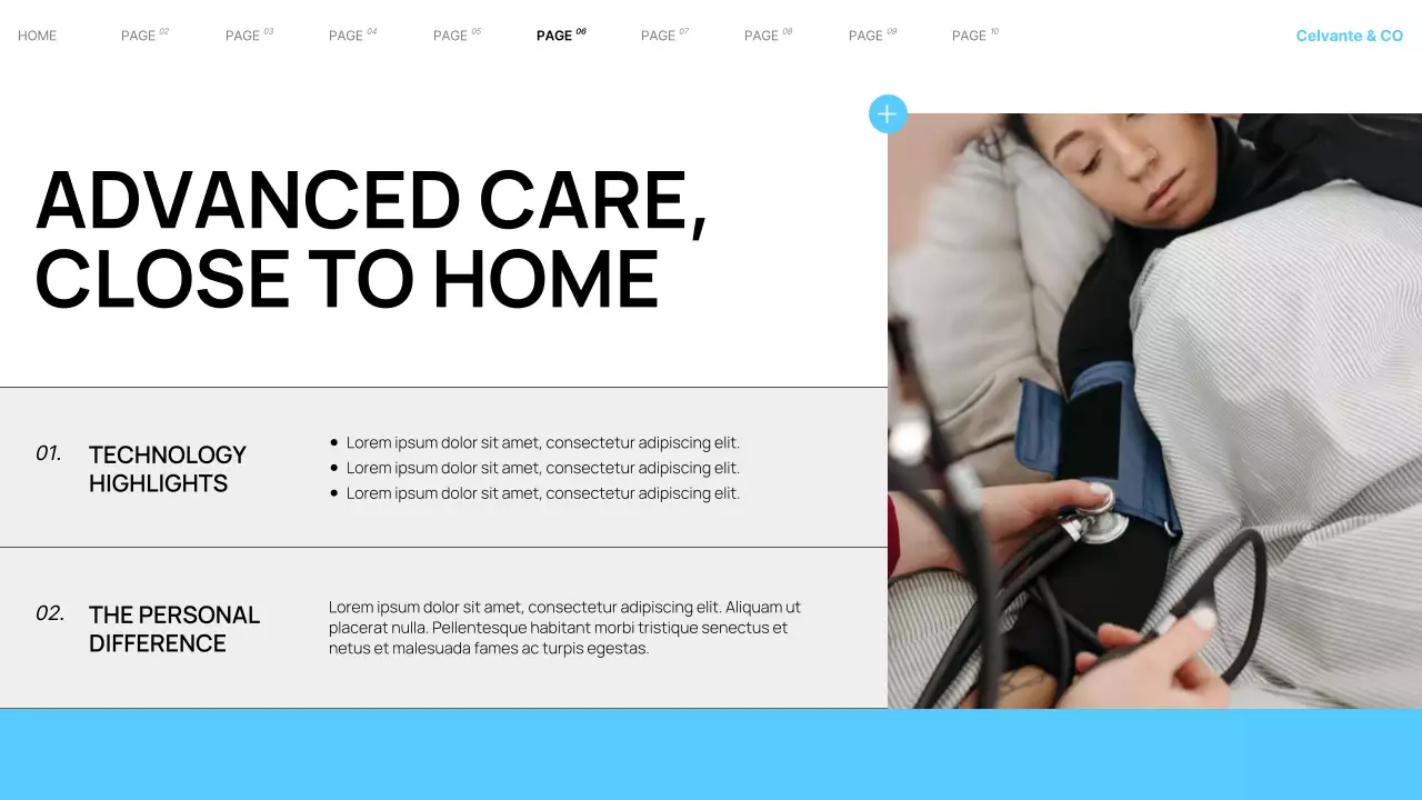 Cyan Modern Local Hospital Services Presentation