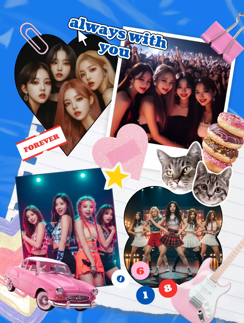 カラフル ポップ 音楽 ポスター ビンテージ