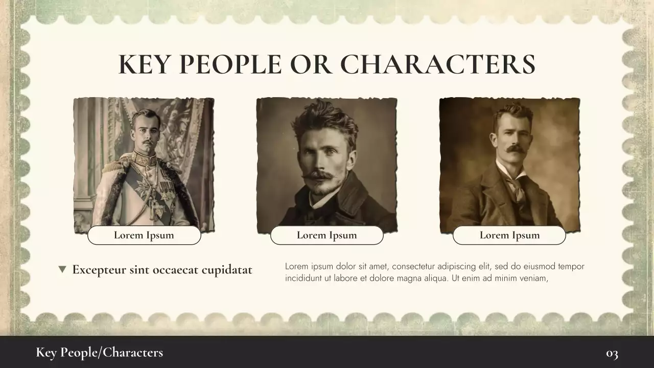 Beige Vintage Historical Event Lecture Presentation