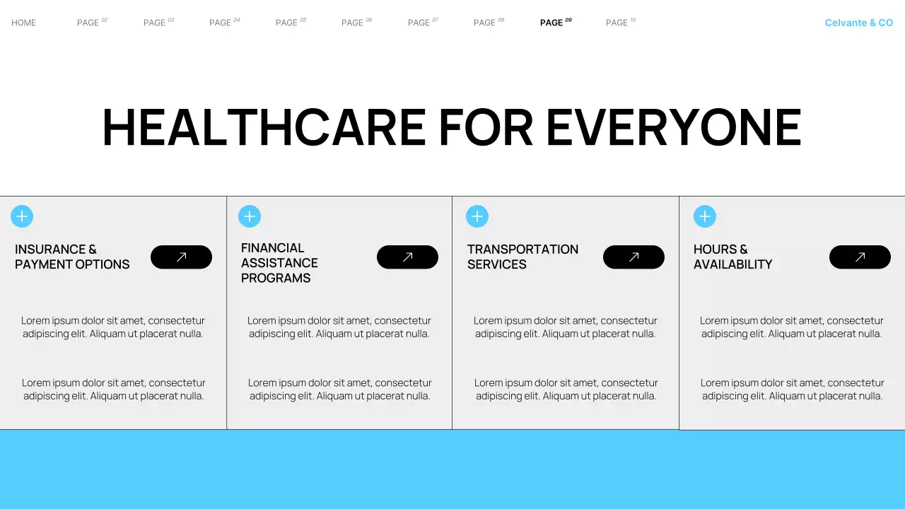 Cyan Modern Local Hospital Services Presentation
