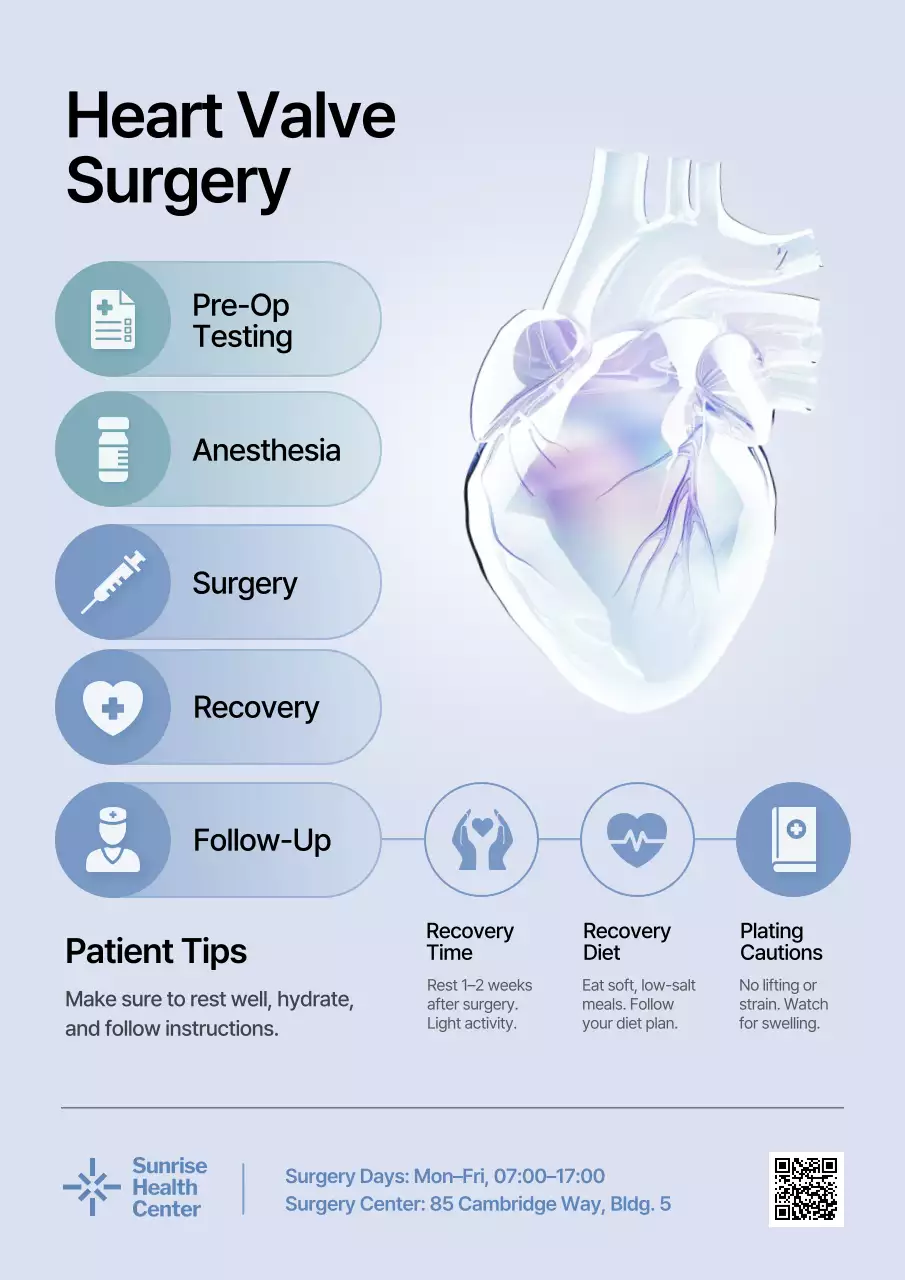 Blue Modern Surgery Guide