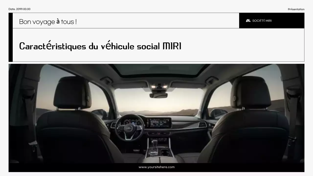 Publicité pour une voiture noire moderne