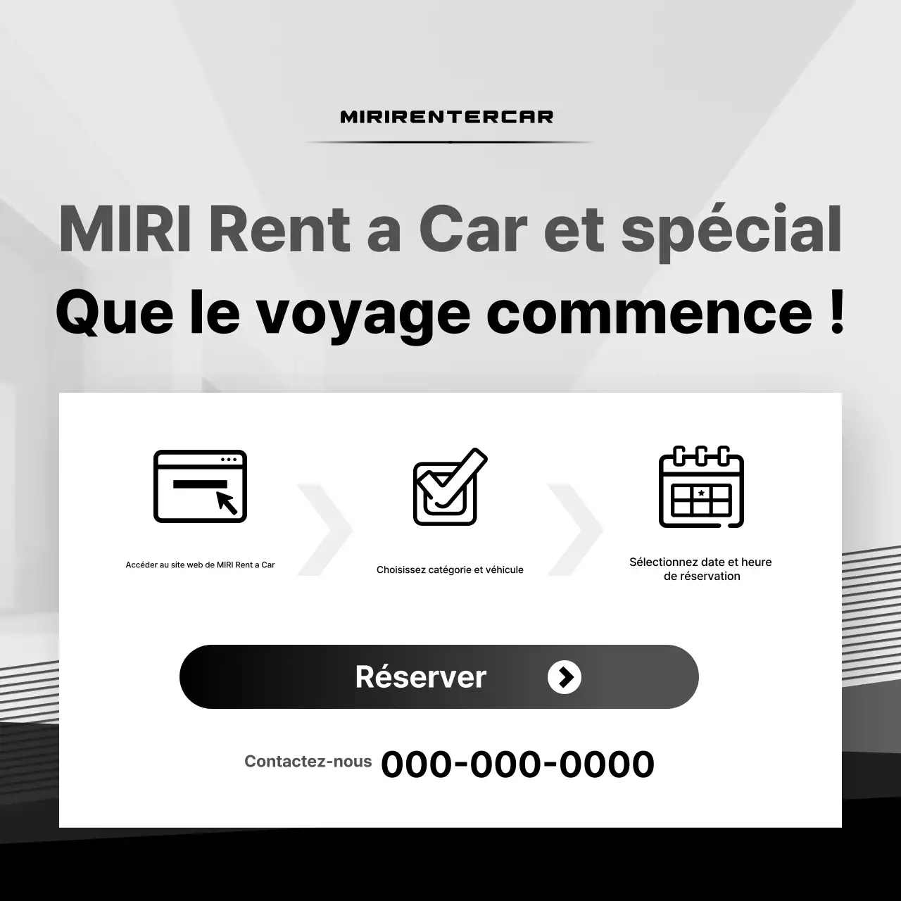 Publicité pour une voiture blanche moderne