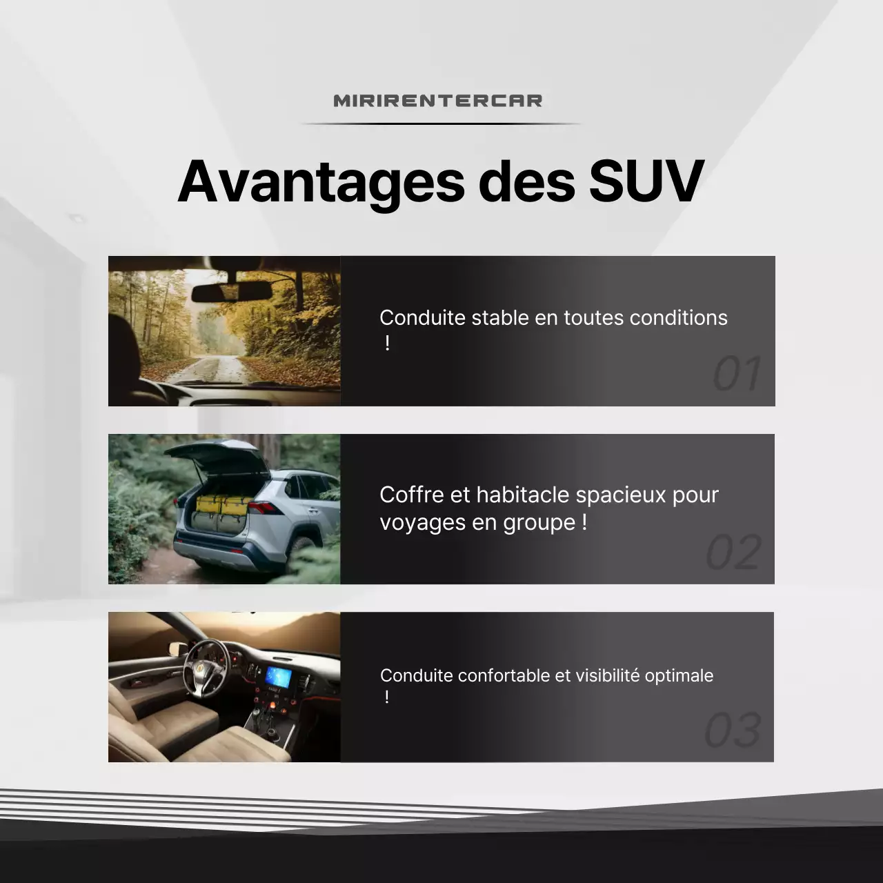 Publicité pour une voiture blanche moderne