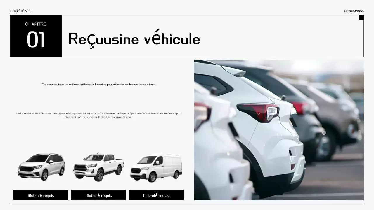 Publicité pour une voiture noire moderne