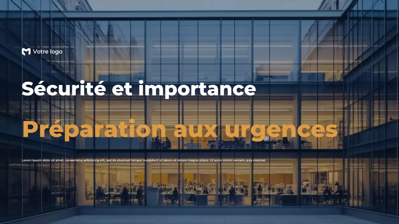 Présentation de Blue Modern : L'importance de la sécurité et de la préparation aux situations d'urgence