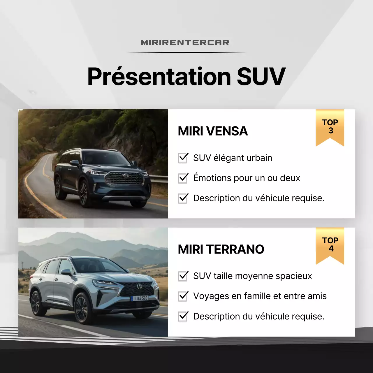 Publicité pour une voiture blanche moderne