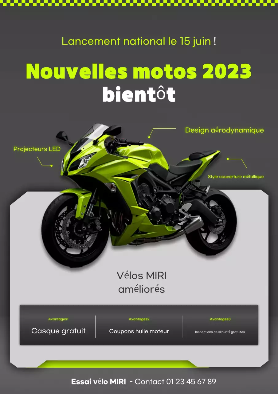 Annonce du lancement du nouveau modèle Neon Modern Bike