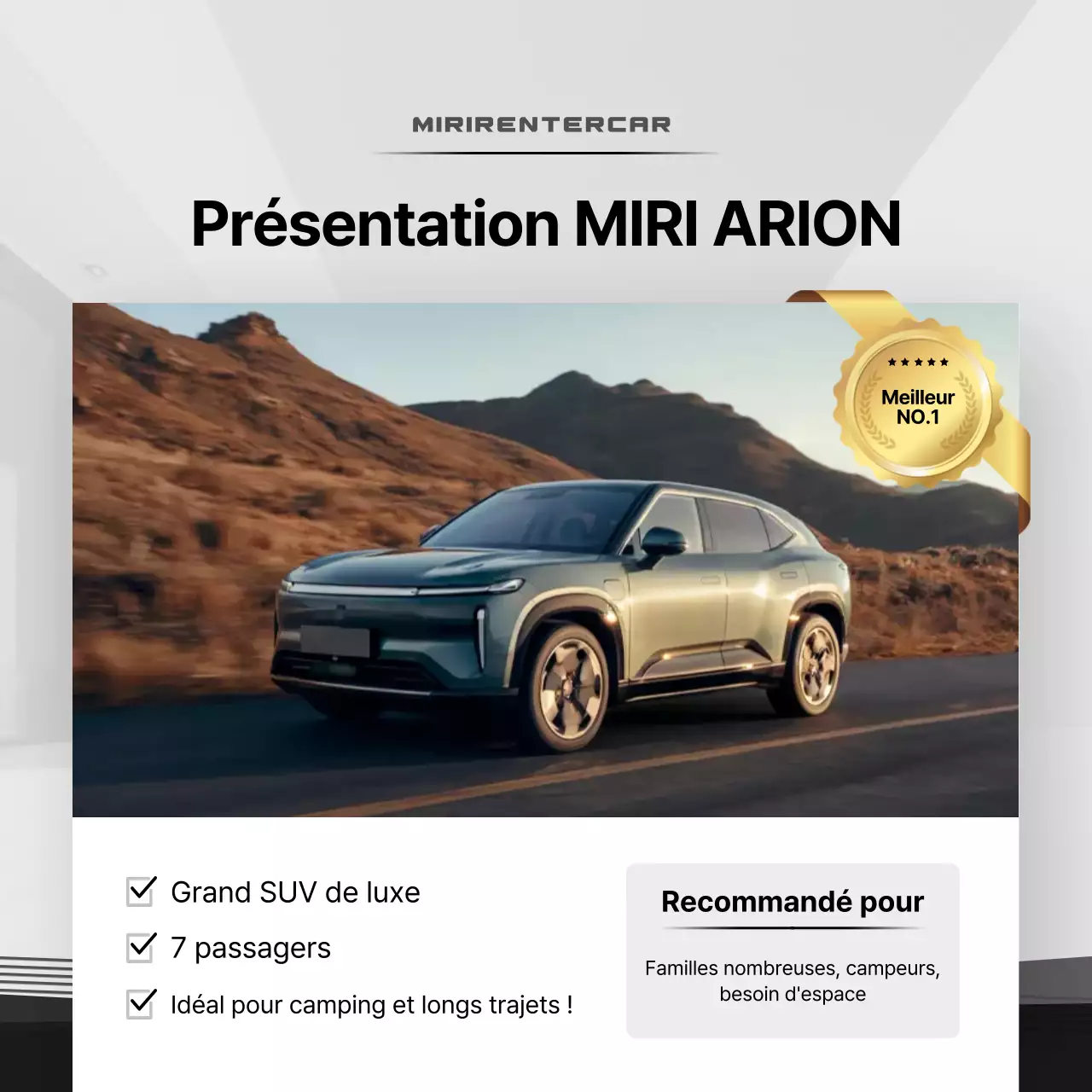 Publicité pour une voiture blanche moderne