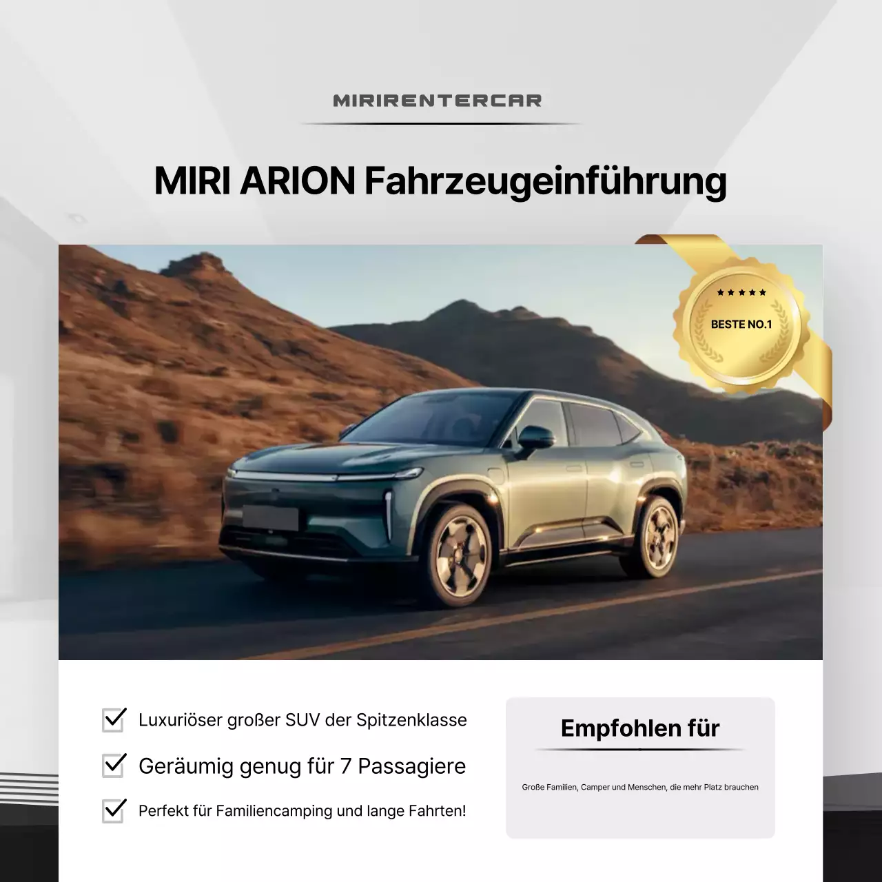 Weiße moderne Autowerbung