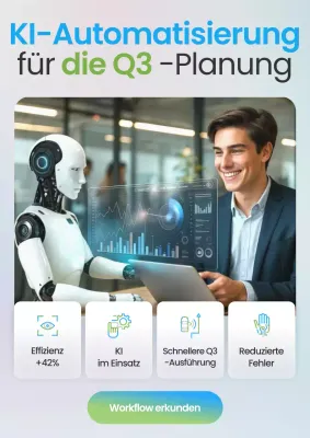 Blauer Farbverlauf im futuristischen Stil der KI-Planung