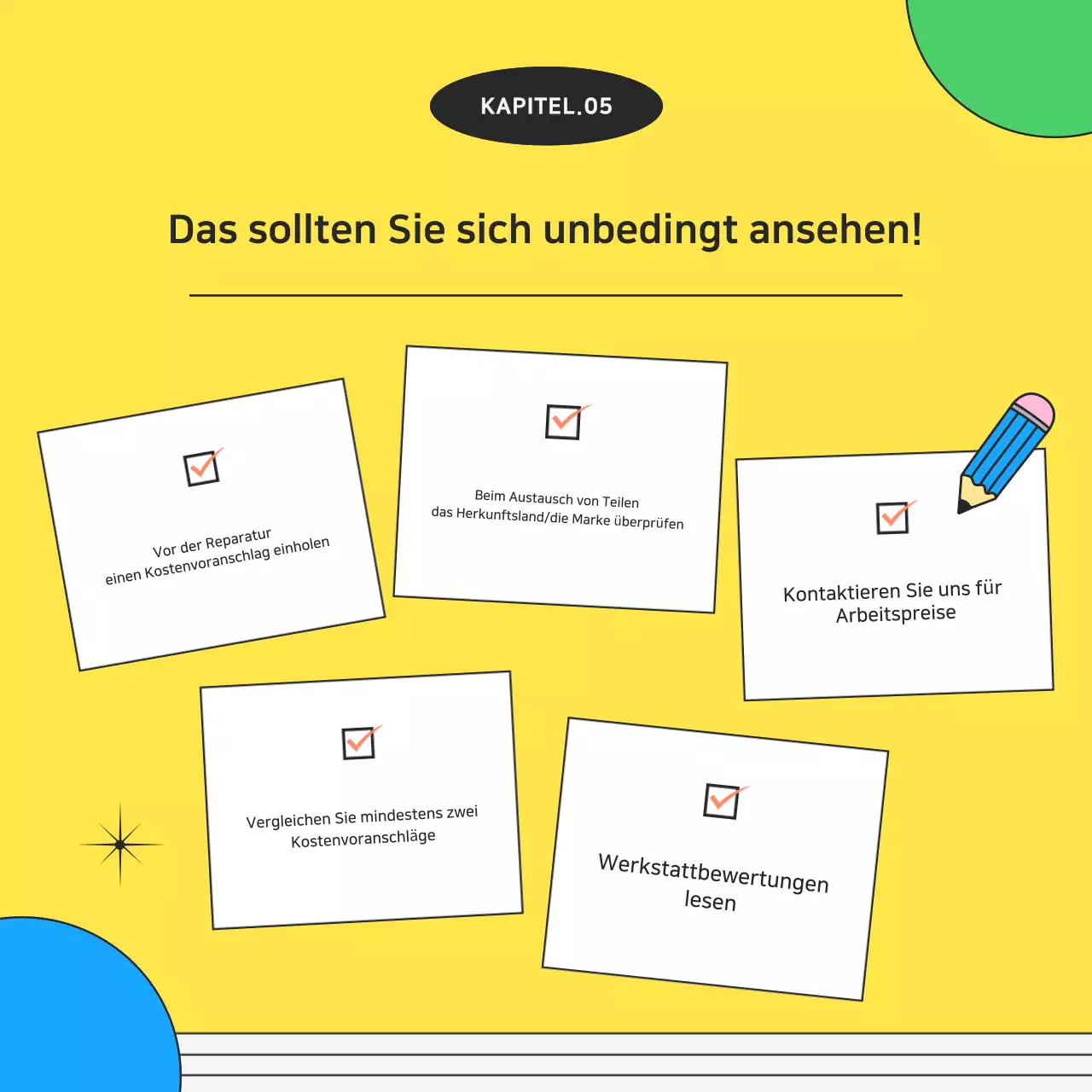 Gelbe kitschige Motorrad-Reparatur-Anzeige