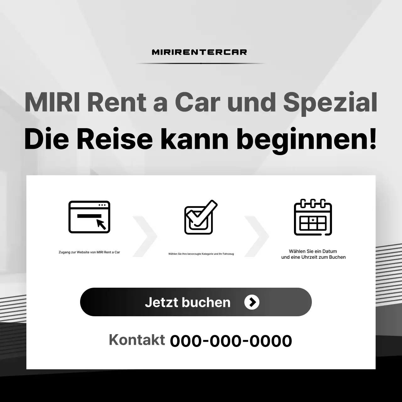 Weiße moderne Autowerbung