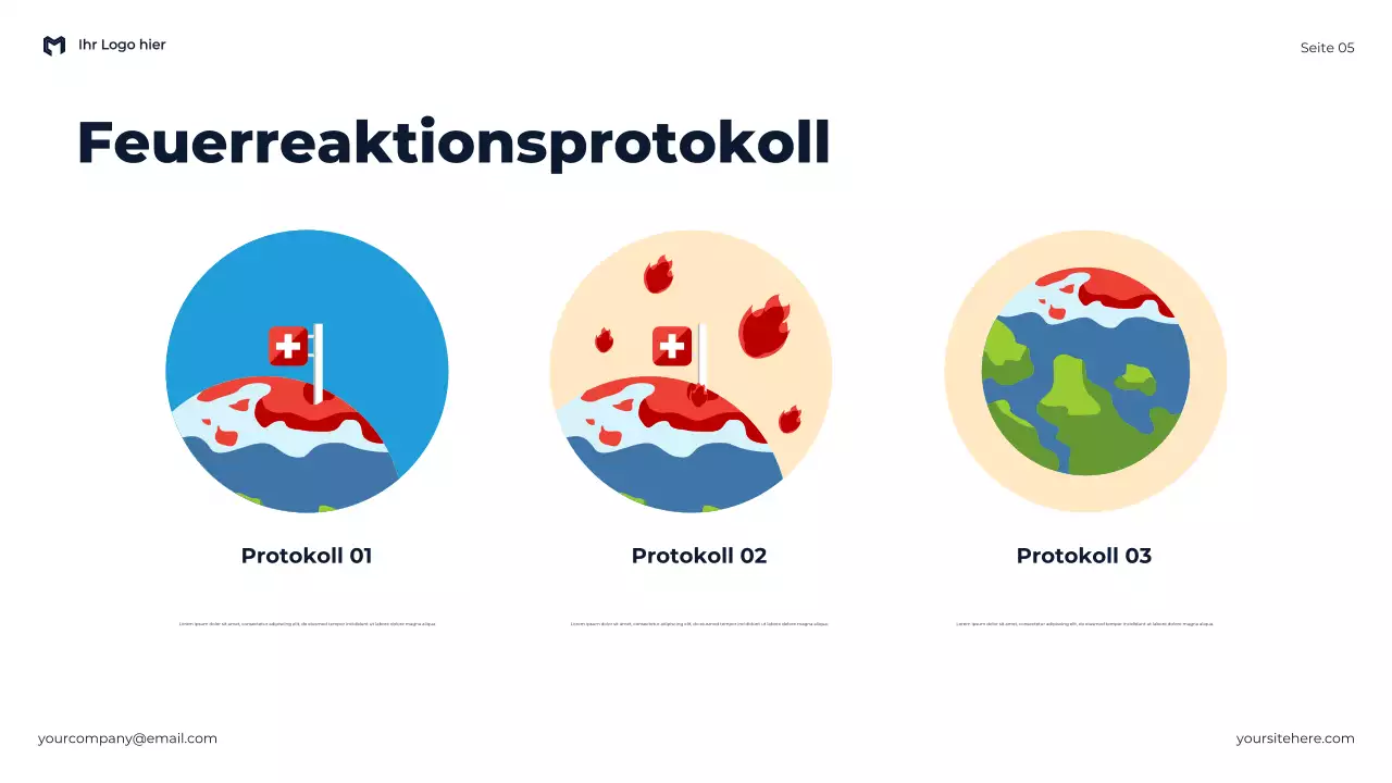 Blue Modern: Die Bedeutung von Sicherheit und Notfallbereitschaft – Präsentation